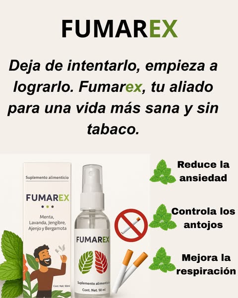 🌿 Fumarex – Menos humo, más vida (2x1)  🚭❤️